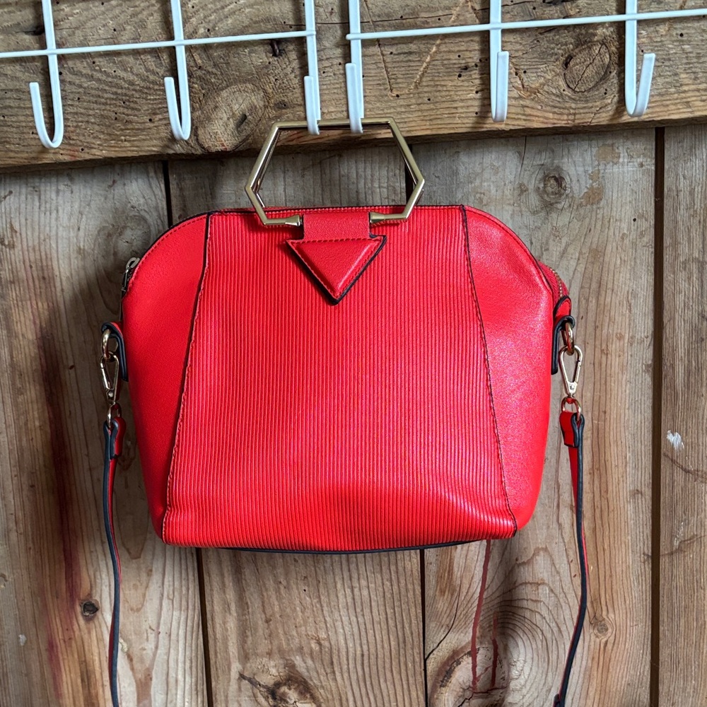 Vintage Red Designer Handbag